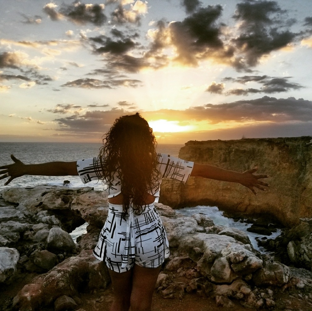 Black and white romper